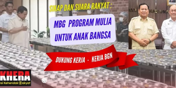 Akhera : Kita Dukung Kerja Kepala BGN wujudkan Program Presiden Prabowo Untuk Rakyat