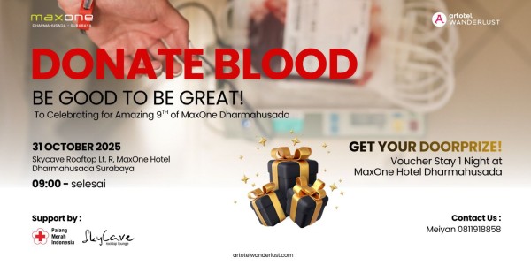 Sambut Ulang Tahun ke-9, Hotel MaxOne Dharmahusada Gelar Aksi Donor Darah