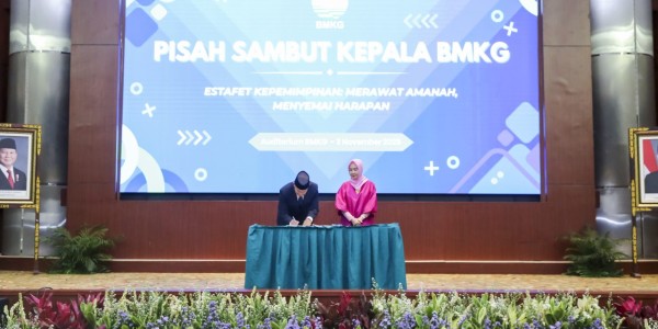 Sertijab Kepala BMKG, Teuku Faisal Ingin BMKG Jadi Pusat Data dan Pusat Aksi