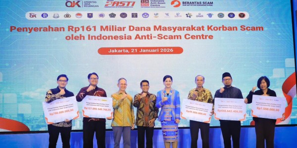 Indonesia Anti-Scam Centre Kembalikan Rp161 Miliar Dana Korban Penipuan Digital