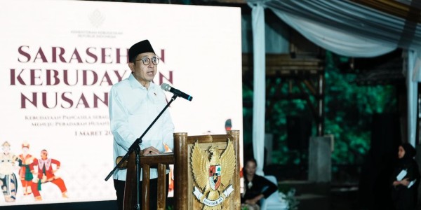 Menbud Fadli Zon: Kebudayaan Jadi Daya Hidup Bangsa Menuju Peradaban Nusantara Berkelanjutan