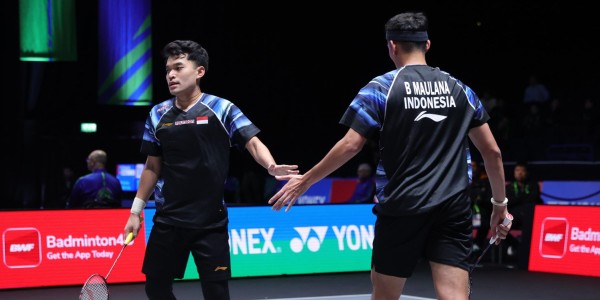 Leo Rolly Carnando/Bagas Maulana Lolos ke Babak Kedua Swiss Open 2026