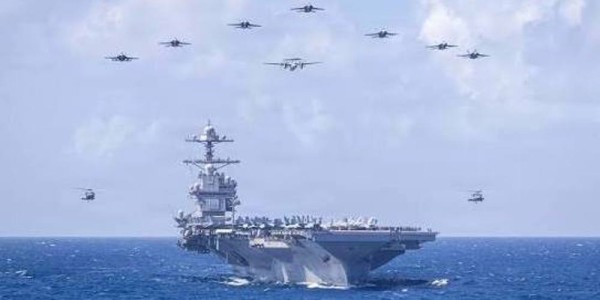 Trump Akui Kapal Induk USS Gerald Diserang dari 17 Arah, Pasukan Amerika Lari Tunggang Langgang