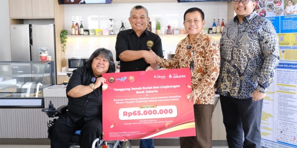 HUT ke-65, Bank Jakarta Beri Bantuan Pelatihan bagi Difabel Binaan YaSDI