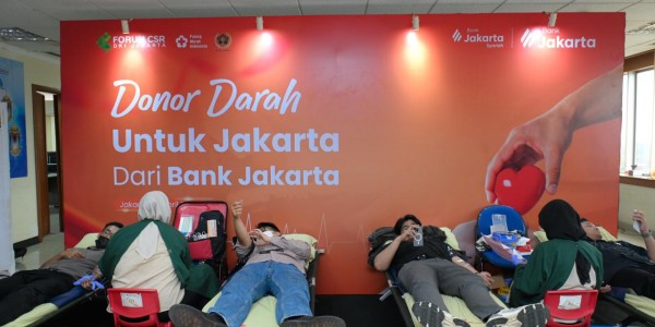 Peringati HUT ke-65, Bank Jakarta Gandeng PWI Jaya dan PMI Gelar Donor Darah Massal