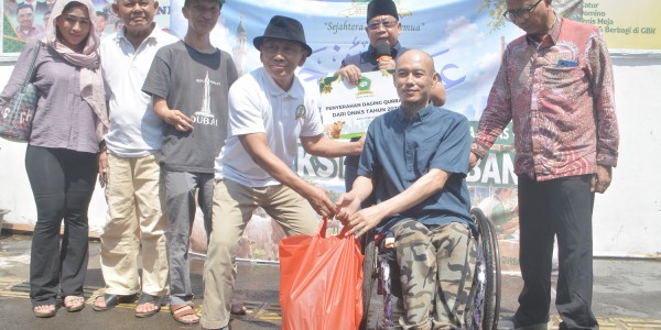 DNIKS  Salurkan Daging Kurban Untuk Penyandang Disabilitas ,Masyarakat Prasejahtera,Lansia dan Yatim Piatu