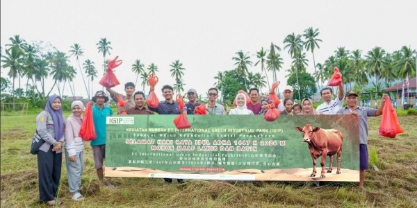 Momentum Iduladha, PT IGIP Dorong Harmonisasi Sosial Lewat Penyaluran Hewan Kurban di Morowali