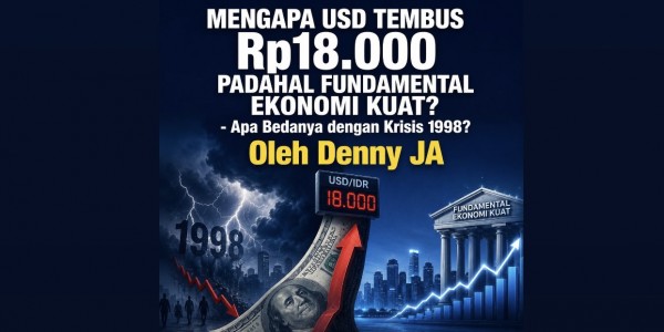 Mengapa USD Tembus Rp18.000 Padahal Fundamental Ekonomi Kuat? Apa Bedanya dengan Krisis 1998?