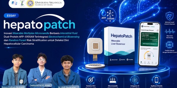 Mahasiswa UNAIR Ciptakan HepatoPatch untuk Deteksi Dini Kanker Hati, Raih Juara Nasional