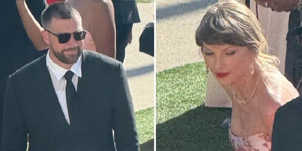Taylor Swift dan Travis Kelce Tampil Mesra di Pernikahan JuJu Smith-Schuster