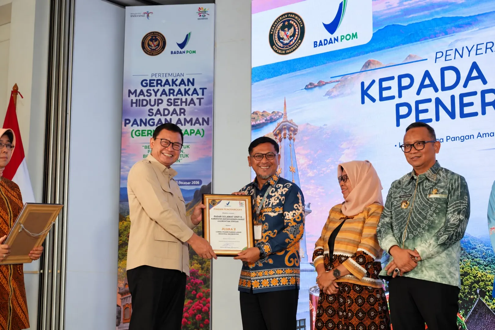 Pasar, Sekolah, dan Kader Muda Jatim Raih Penghargaan Nasional Germas SAPA 2026