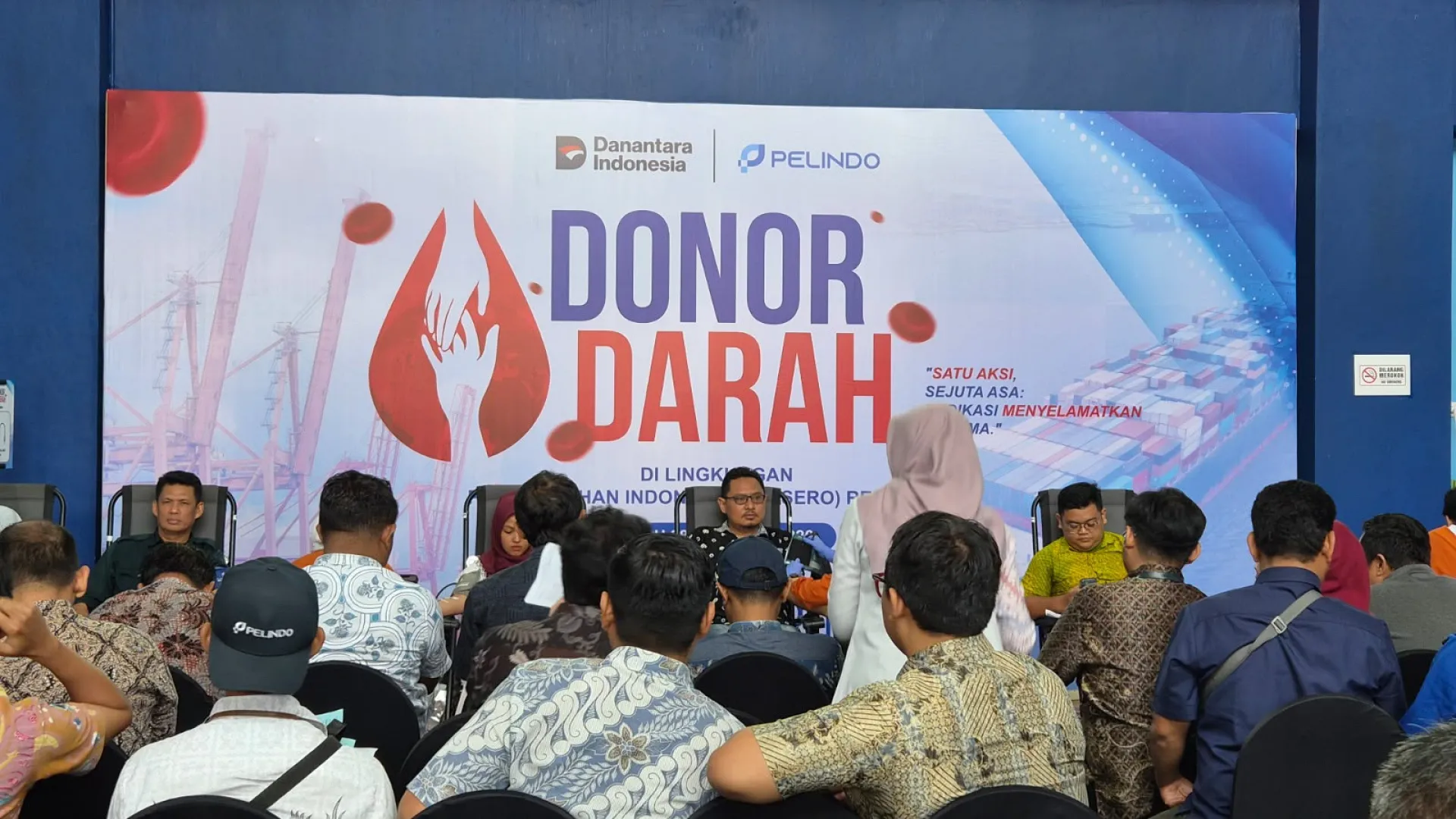 Semangat Sumpah Pemuda, Ratusan Pegawai Pelindo Regional 3 Donor Darah