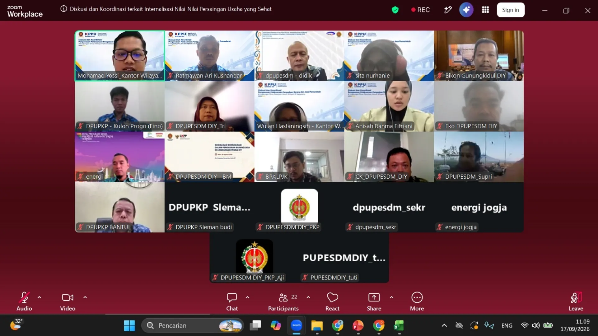 Kanwil VII KPPU Gelar Bimtek Pengawasan Persaingan Usaha bagi Dinas PU se-DIY