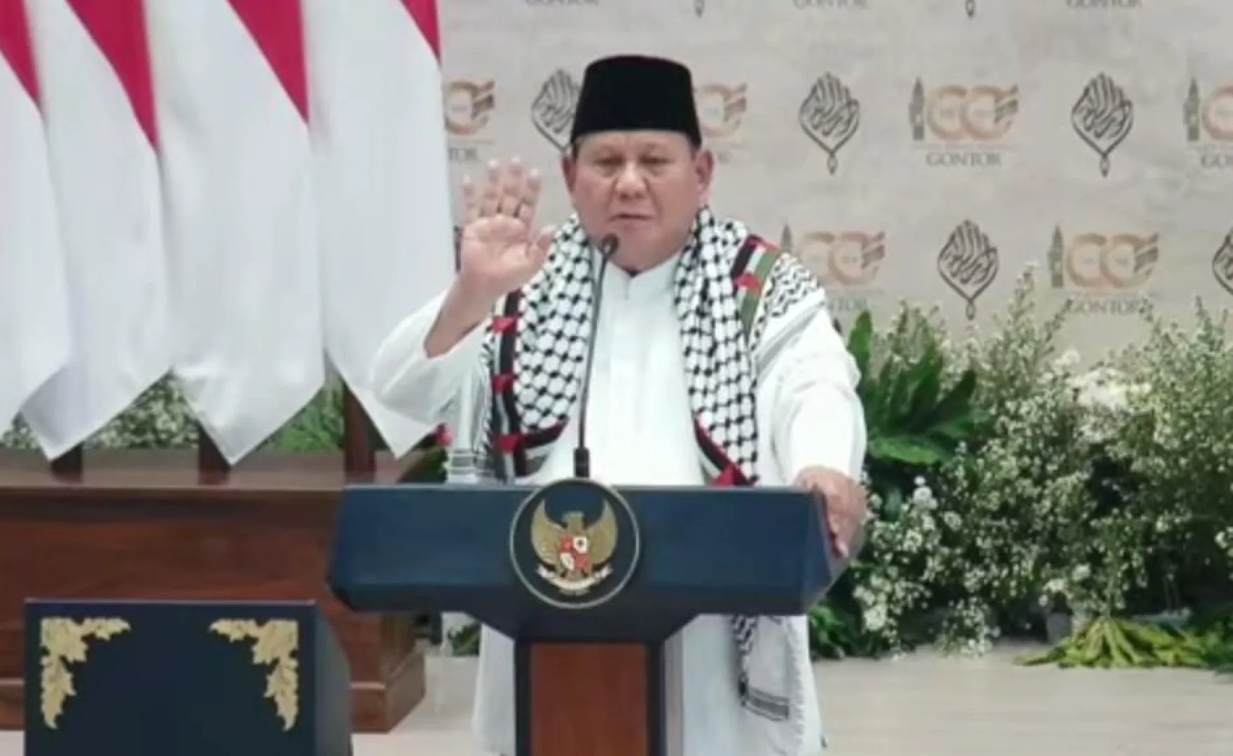 Prabowo Puji Moto Gontor, Ingatkan Orang yang Diberi Jabatan agar Tak “Nyolong”