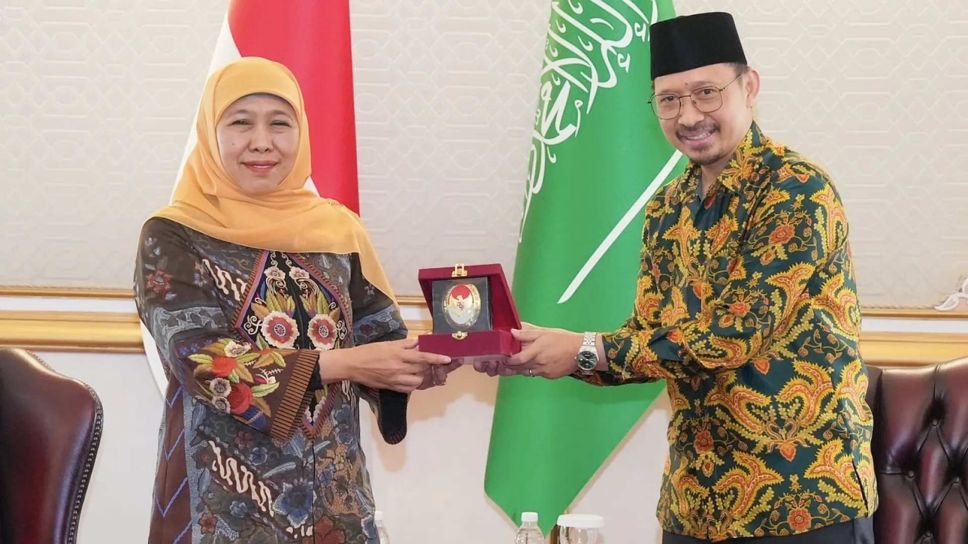 Perkuat Pasar Global, Gubernur Khofifah Lakukan Courtesy Call dengan Konjen RI di Jeddah