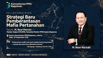 Peluncuran Buku Pemberantasan Mafia Tanah, Agung Endrawan: Momentum Pembenahan Tata Kelola Pertanahan