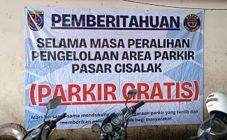 Warga Ngga Perlu Pusing, Parkir Pasar Cisalak Depok Gratis