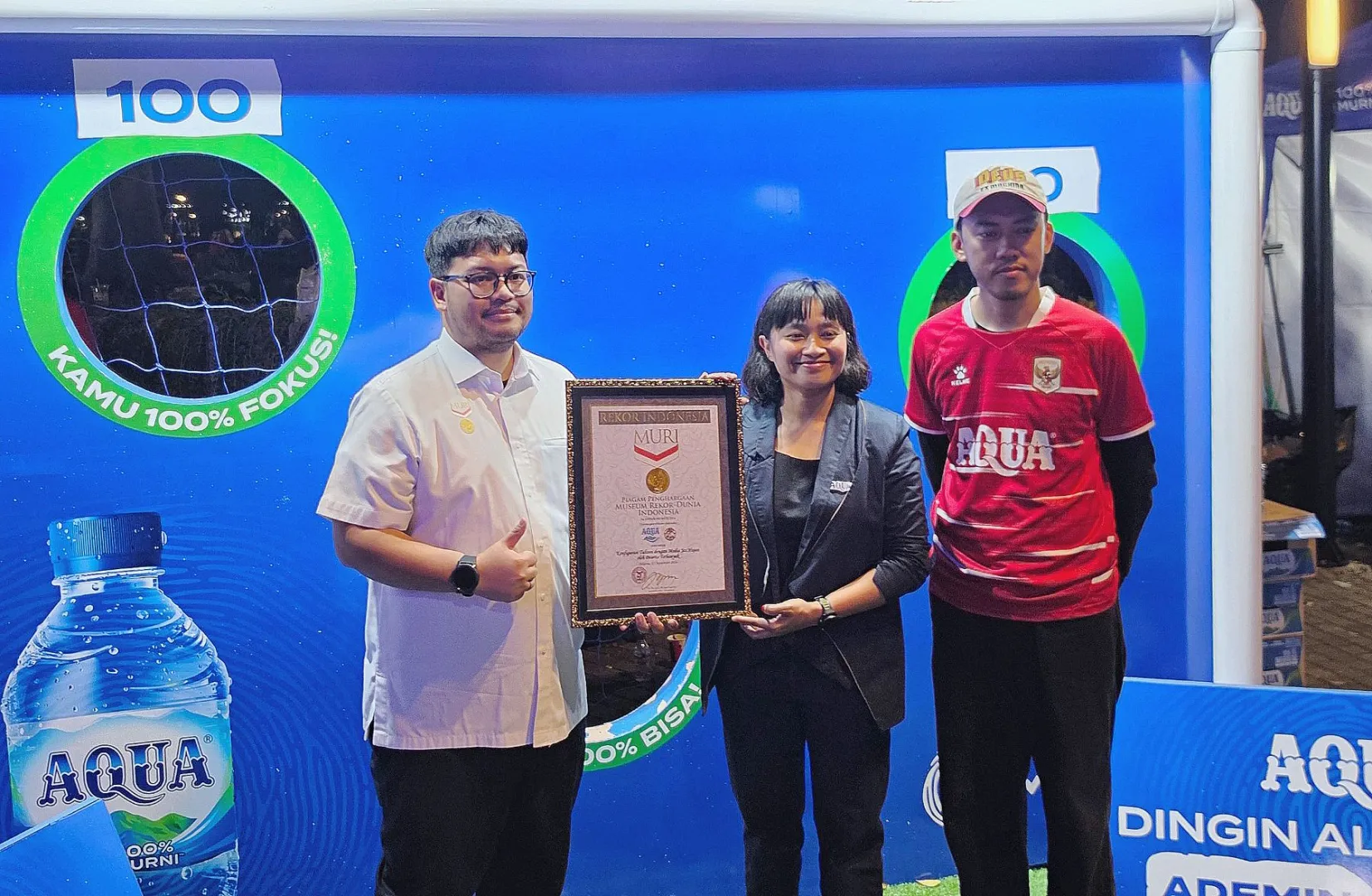Bentuk Koreografi "BELIEVE" di ASEAN Cup 2026, Suporter Timnas Indonesia Pecahkan Rekor MURI