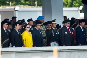 Hadiri Upacara HUT ke-81 TNI, Puan Ingatkan Prajurit Tak Boleh Lupa Terhadap Akarnya Yaitu Rakyat