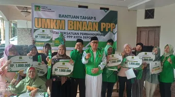 PPP Depok Kucurkan Bantuan UMKM Tahap Kelima, Ratusan Pelaku Usaha Kebagian Modal