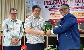 Agung Endrawan dan Ketua Ombudsman RI Bekali Lulusan FH UNAS Hadapi Persaingan Karier