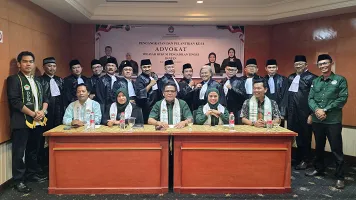 PERSADIN Lantik 12 Advokat Angkatan XXXI di Banten, Oking: Jaga Nama Baik Organisasi