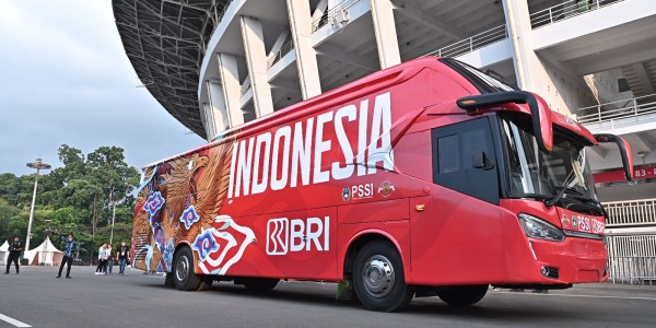 PSSI Luncurkan Bus Baru Timnas Indonesia, Didominasi Warna Merah - Telusur